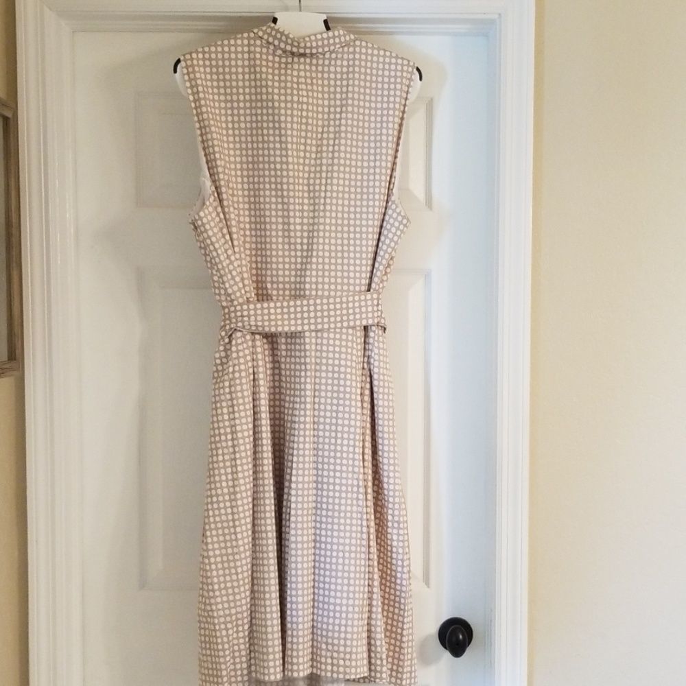 Anne Klein Plus Polka Dot V-Neck Midi Dress 24W - Picture 7 of 10